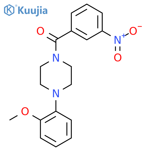 1-(2-methoxyphenyl)-4-(3-nitrobenzoyl)piperazine structure