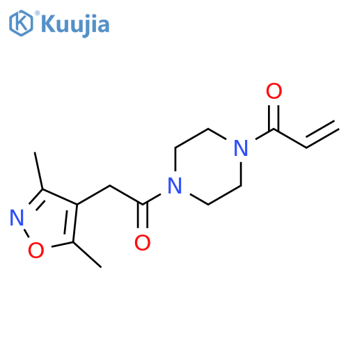 1-{4-2-(dimethyl-1,2-oxazol-4-yl)acetylpiperazin-1-yl}prop-2-en-1-one structure