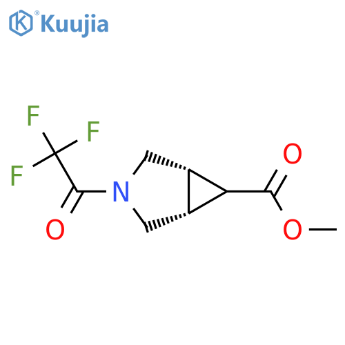 methyl (1R,5S,6R)-3-(trifluoroacetyl)-3-azabicyclo[3.1.0]hexane-6-carboxylate structure