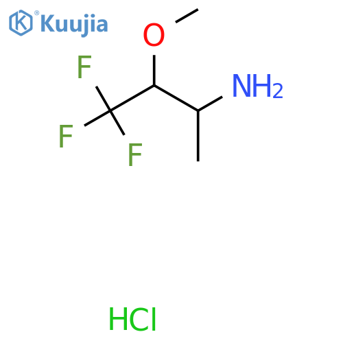 4,4,4-trifluoro-3-methoxybutan-2-amine hydrochloride structure