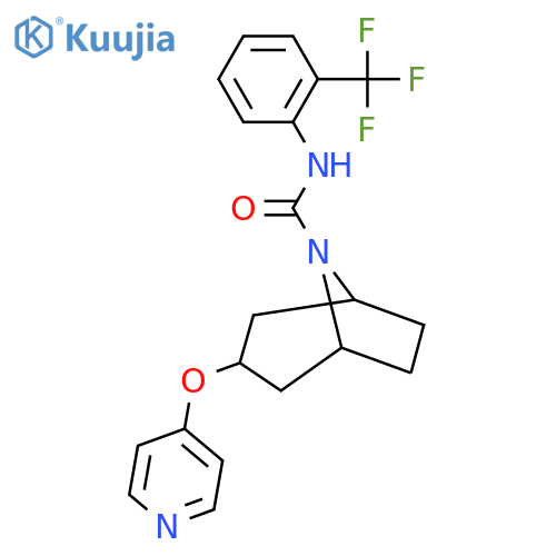 3-(pyridin-4-yloxy)-N-2-(trifluoromethyl)phenyl-8-azabicyclo3.2.1octane-8-carboxamide structure
