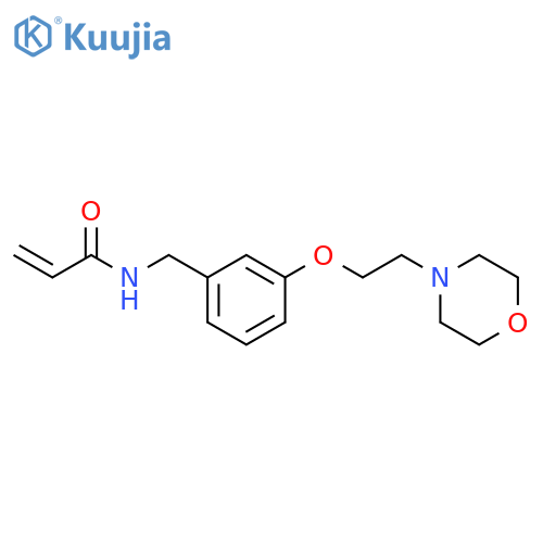 N-[[3-[2-(4-Morpholinyl)ethoxy]phenyl]methyl]-2-propenamide structure
