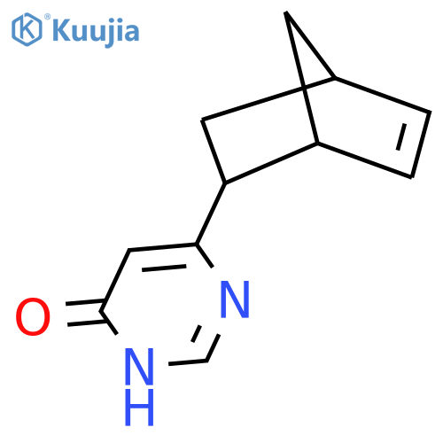 6-((1R,2S,4R)-Bicyclo[2.2.1]hept-5-en-2-yl)pyrimidin-4-ol structure