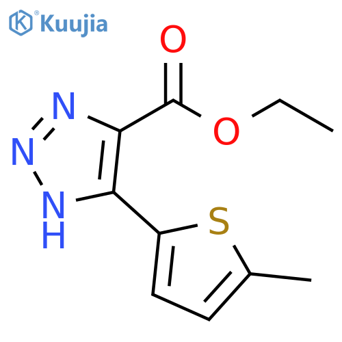 1H-1,2,3-Triazole-4-carboxylic acid, 5-(5-methyl-2-thienyl)-, ethyl ester structure