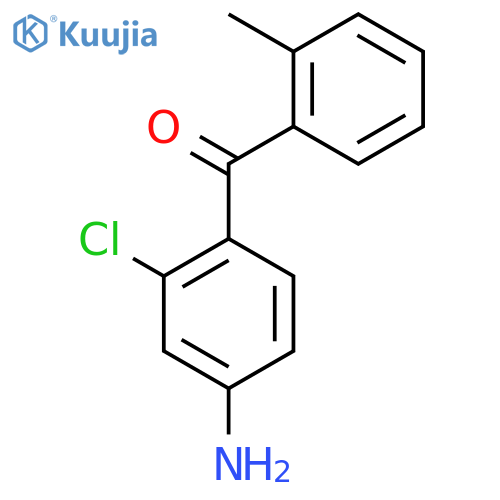 Methanone, (4-amino-2-chlorophenyl)(2-methylphenyl)- structure