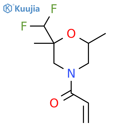 1-[2-(Difluoromethyl)-2,6-dimethylmorpholin-4-yl]prop-2-en-1-one structure