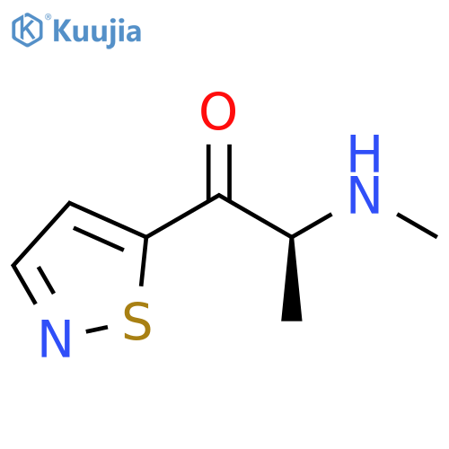 1-Propanone, 1-(5-isothiazolyl)-2-(methylamino)-, (2S)- structure