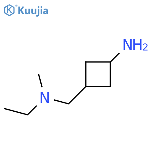 (1r,3r)-3-{[Ethyl(methyl)amino]methyl}cyclobutan-1-amine structure