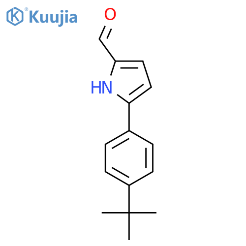 5-(4-tert-butylphenyl)-1H-pyrrole-2-carbaldehyde structure