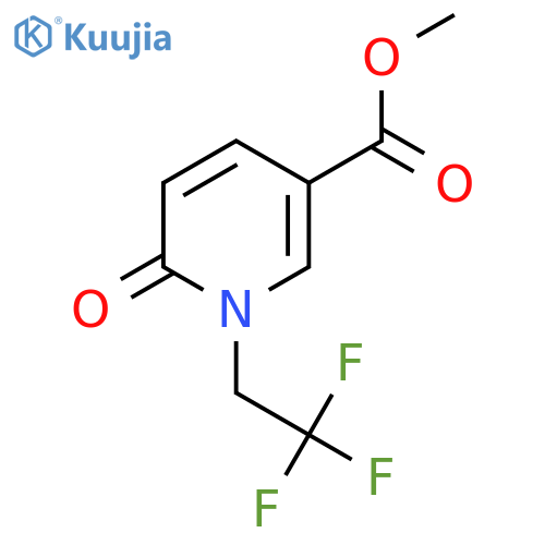Methyl 6-oxo-1-(2,2,2-trifluoroethyl)-1,6-dihydropyridine-3-carboxylate structure