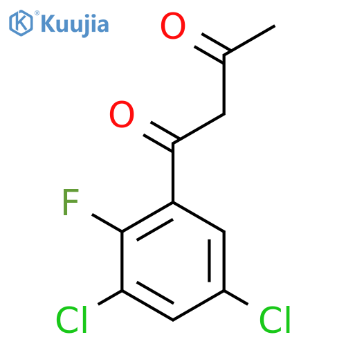 1-(3,5-Dichloro-2-fluorophenyl)butane-1,3-dione structure