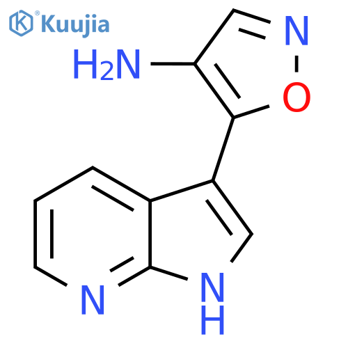 5-{1H-pyrrolo2,3-bpyridin-3-yl}-1,2-oxazol-4-amine structure