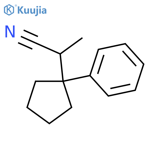 2-(1-phenylcyclopentyl)propanenitrile structure