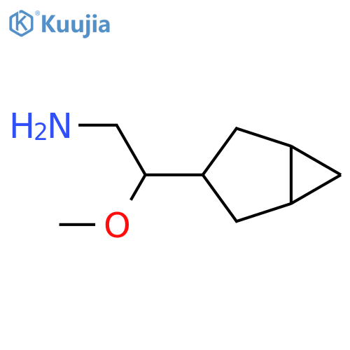 2-{bicyclo3.1.0hexan-3-yl}-2-methoxyethan-1-amine structure