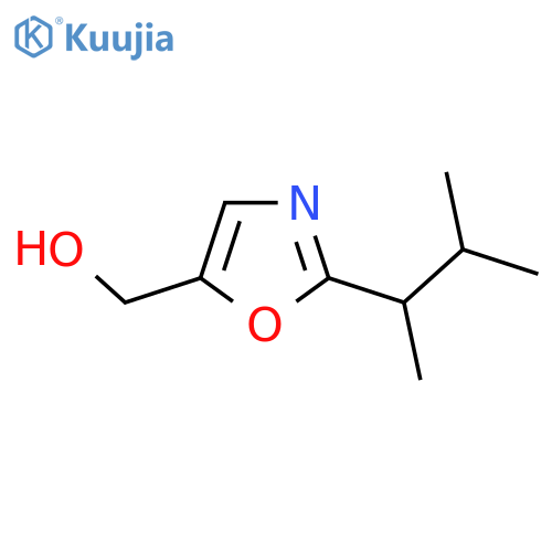 2-(3-methylbutan-2-yl)-1,3-oxazol-5-yl]methanol structure