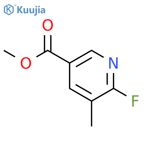 Methyl 6-fluoro-5-methylpyridine-3-carboxylate structure