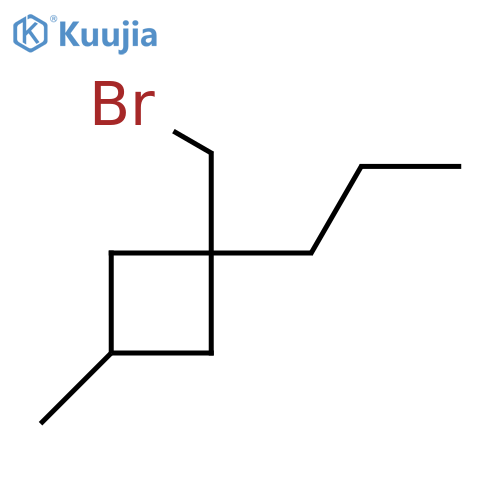 1-(Bromomethyl)-3-methyl-1-propylcyclobutane structure