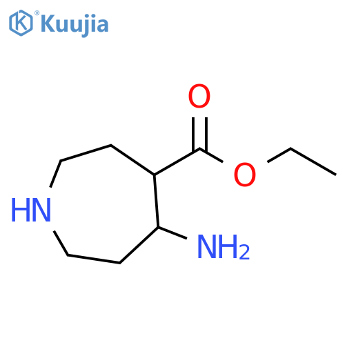 1H-Azepine-4-carboxylic acid, 5-aminohexahydro-, ethyl ester structure