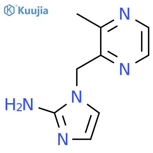 1-(3-methylpyrazin-2-yl)methyl-1H-imidazol-2-amine structure