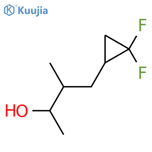 4-(2,2-difluorocyclopropyl)-3-methylbutan-2-ol structure