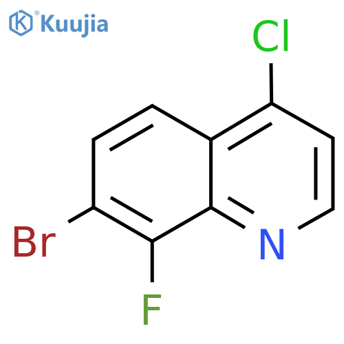 7-Bromo-4-chloro-8-fluoroquinoline structure