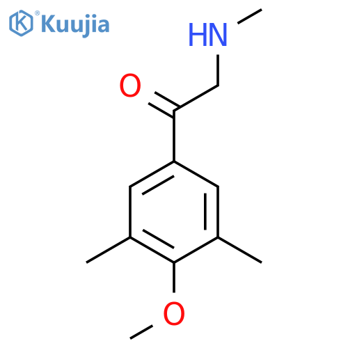 1-(4-methoxy-3,5-dimethylphenyl)-2-(methylamino)ethan-1-one structure
