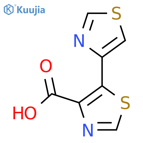 5-(1,3-thiazol-4-yl)-1,3-thiazole-4-carboxylic acid structure