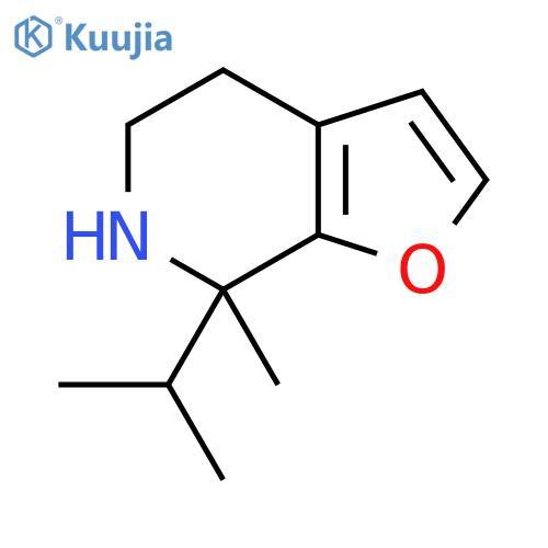 7-methyl-7-(propan-2-yl)-4H,5H,6H,7H-furo2,3-cpyridine structure