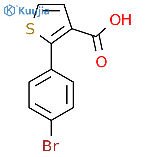 2-(4-Bromophenyl)thiophene-3-carboxylic acid structure