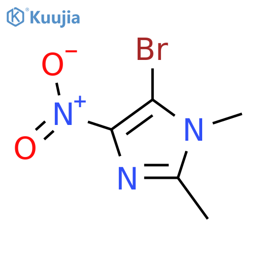5-bromo-1,2-dimethyl-4-nitro-1H-imidazole structure
