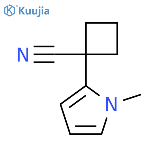 1-(1-methyl-1H-pyrrol-2-yl)cyclobutane-1-carbonitrile structure