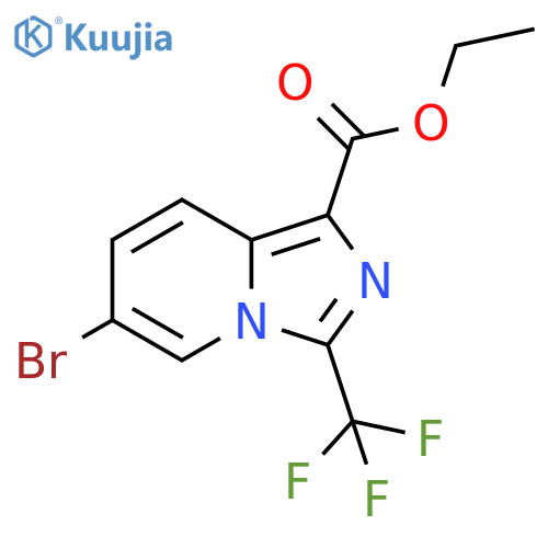 Ethyl 6-bromo-3-(trifluoromethyl)imidazo[1,5-A]pyridine-1-carboxylate structure