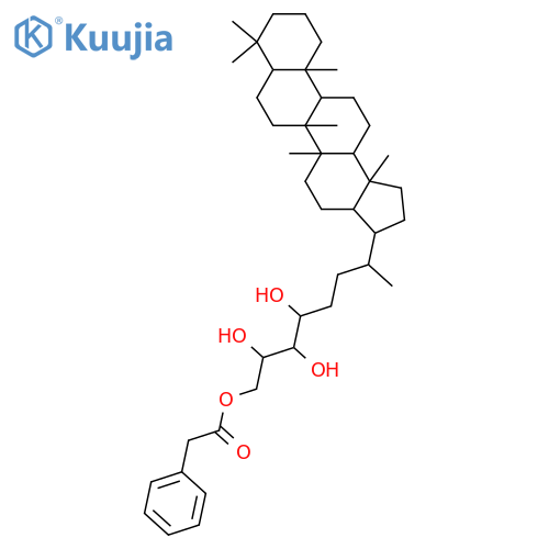 32,33,34,35-Bacteriohopanetetrol; (17β,21βH,32R,33R,34S)-form, 35-Phenylacetyl structure