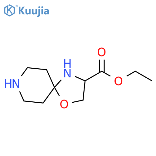 1-Oxa-4,8-diazaspiro[4.5]decane-3-carboxylic acid, ethyl ester structure