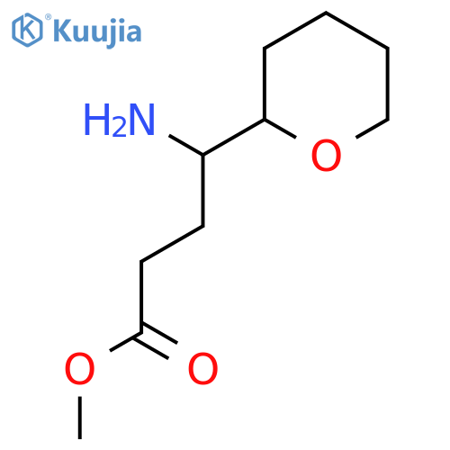 methyl 4-amino-4-(oxan-2-yl)butanoate structure