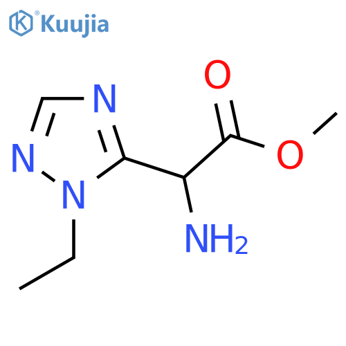 methyl 2-amino-2-(1-ethyl-1H-1,2,4-triazol-5-yl)acetate structure