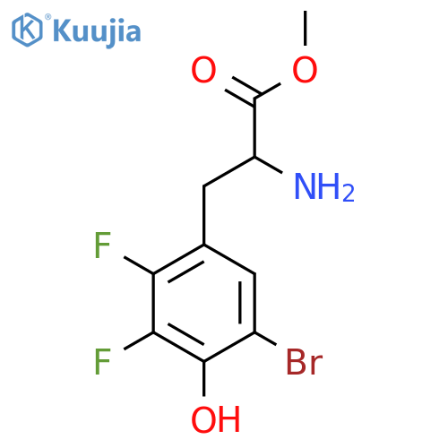 Methyl 2-amino-3-(5-bromo-2,3-difluoro-4-hydroxyphenyl)propanoate structure