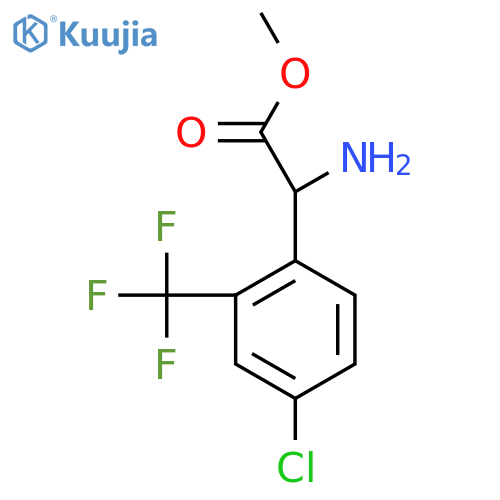 methyl 2-amino-2-4-chloro-2-(trifluoromethyl)phenylacetate structure