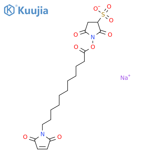 11-Maleimidoundecanoic Acid Sulfo-N-Succinimidyl Ester (~90%) structure