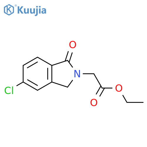 Ethyl 2-(5-chloro-1-oxo-3H-isoindol-2-yl)acetate structure