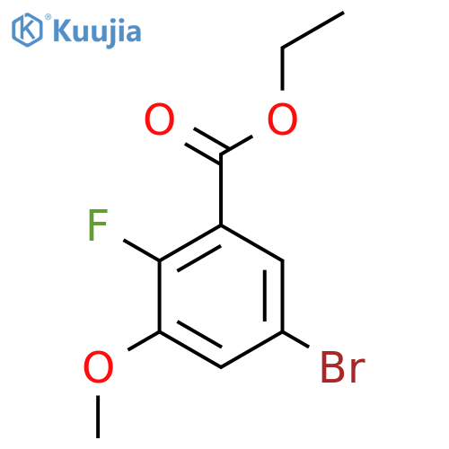 Ethyl 5-bromo-2-fluoro-3-methoxybenzoate structure