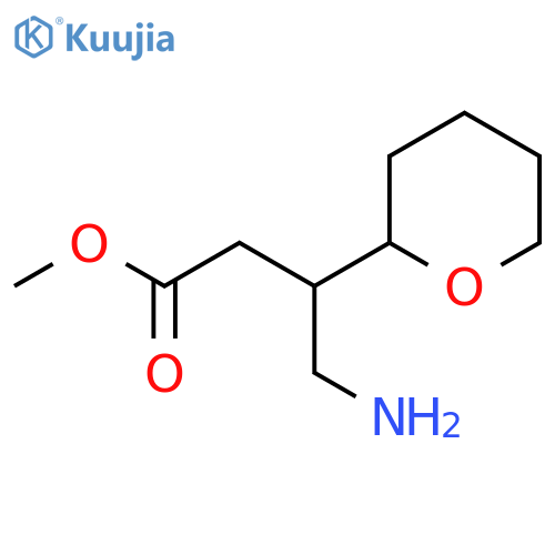 methyl 4-amino-3-(oxan-2-yl)butanoate structure