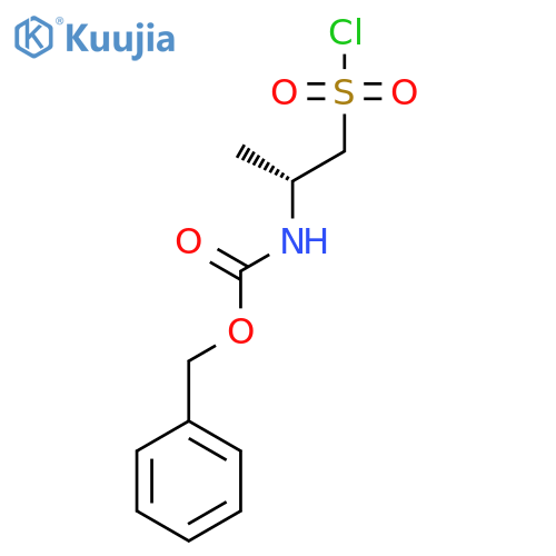 benzyl N-(2R)-1-(chlorosulfonyl)propan-2-ylcarbamate structure