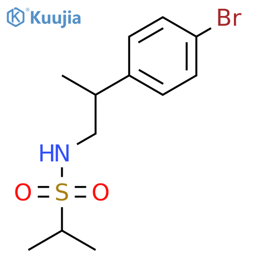 N-(2-(4-Bromophenyl)propyl)propane-2-sulfonamide structure