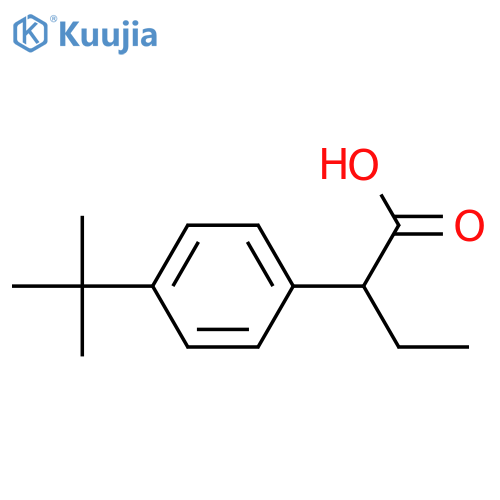 2-(4-tert-butylphenyl)butanoic acid structure