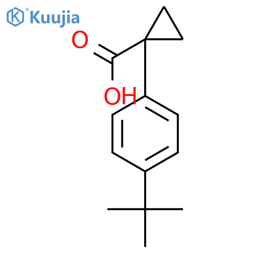 1-(4-tert-Butylphenyl)cyclopropanecarboxylic acid structure