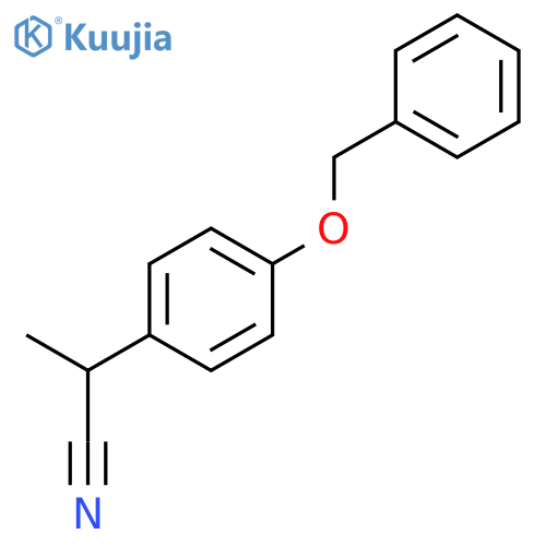 2-(4-Benzyloxy-phenyl)-propionitrile structure