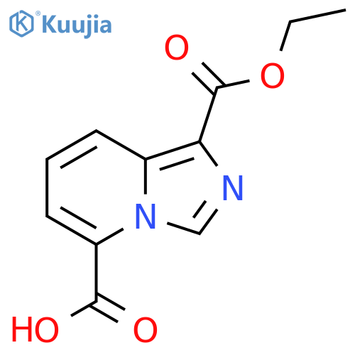Imidazo[1,5-a]pyridine-1,5-dicarboxylic acid 1-ethyl ester structure