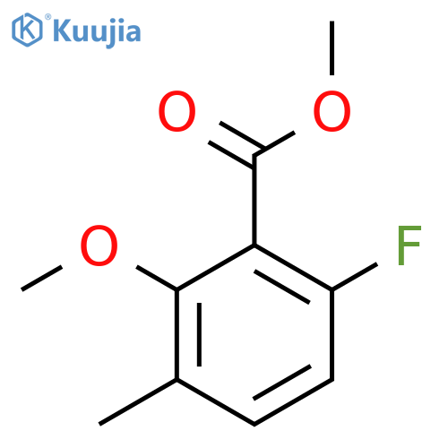 Methyl6-fluoro-2-methoxy-3-methyl-benzoate structure