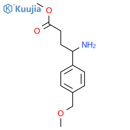 methyl 4-amino-4-4-(methoxymethyl)phenylbutanoate structure